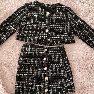 Tweed Plaid set